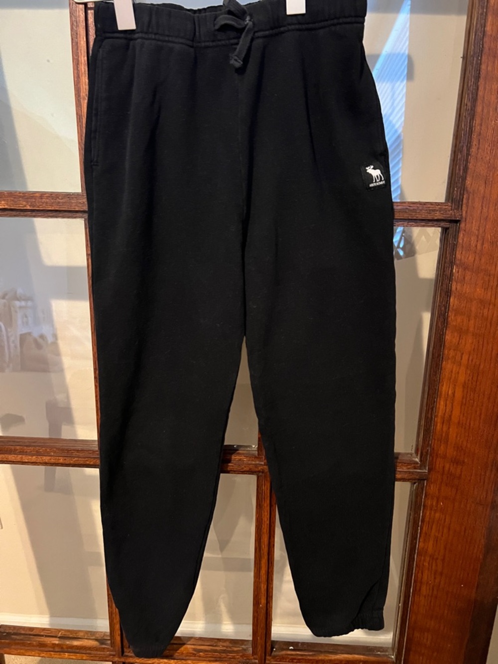 abercrombie kids Black Jogger Sweatpants